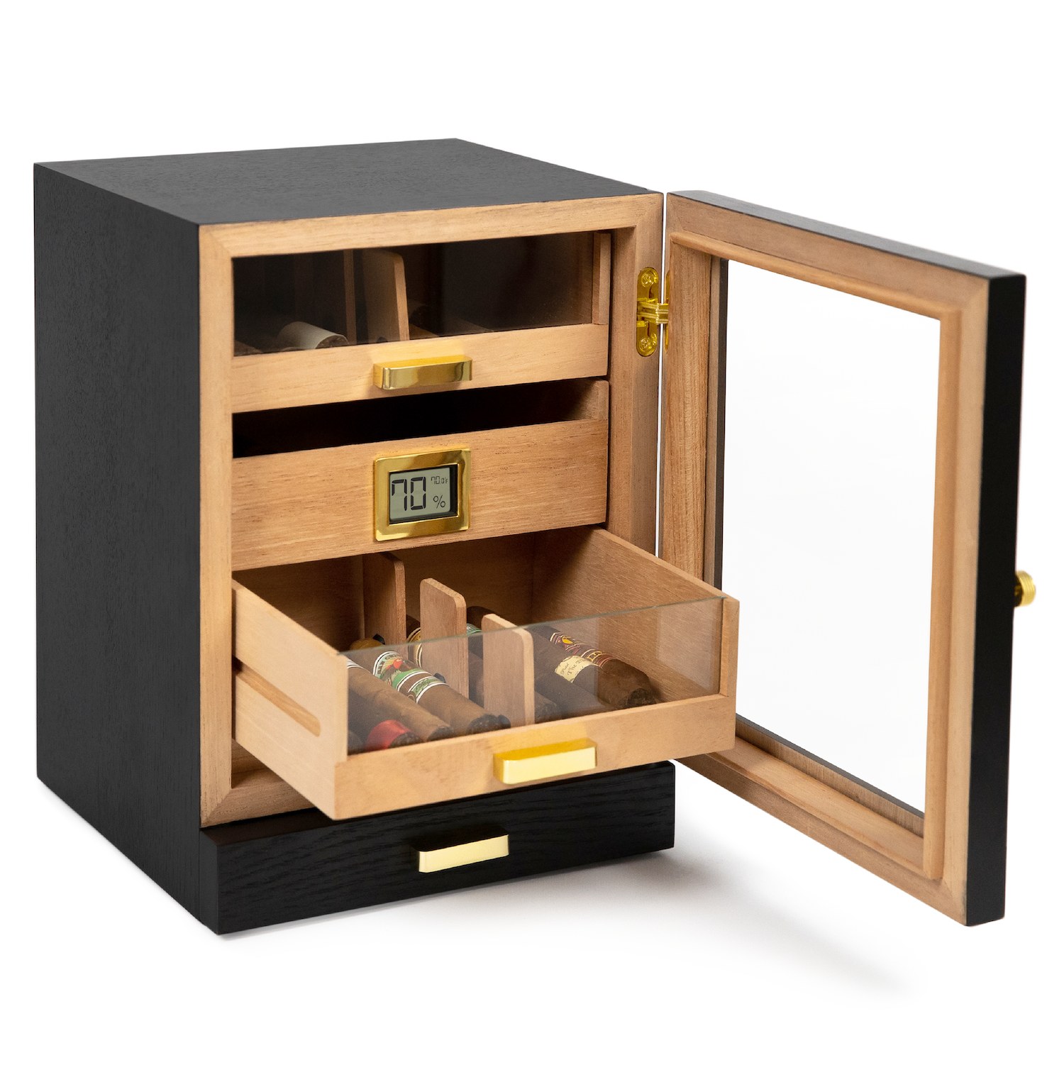 Luca Humidor Cabinet — Black
